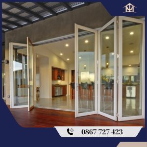 Cửa nhôm Xingfa xếp trượt 6 cánh