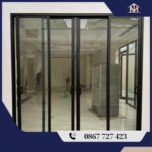 Cửa trượt 4 cánh nhôm xingfa
