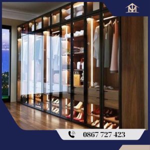 Tủ quần áo nhôm hệ 55