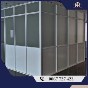 Vách ngăn nhôm kính phòng ngủ VN25